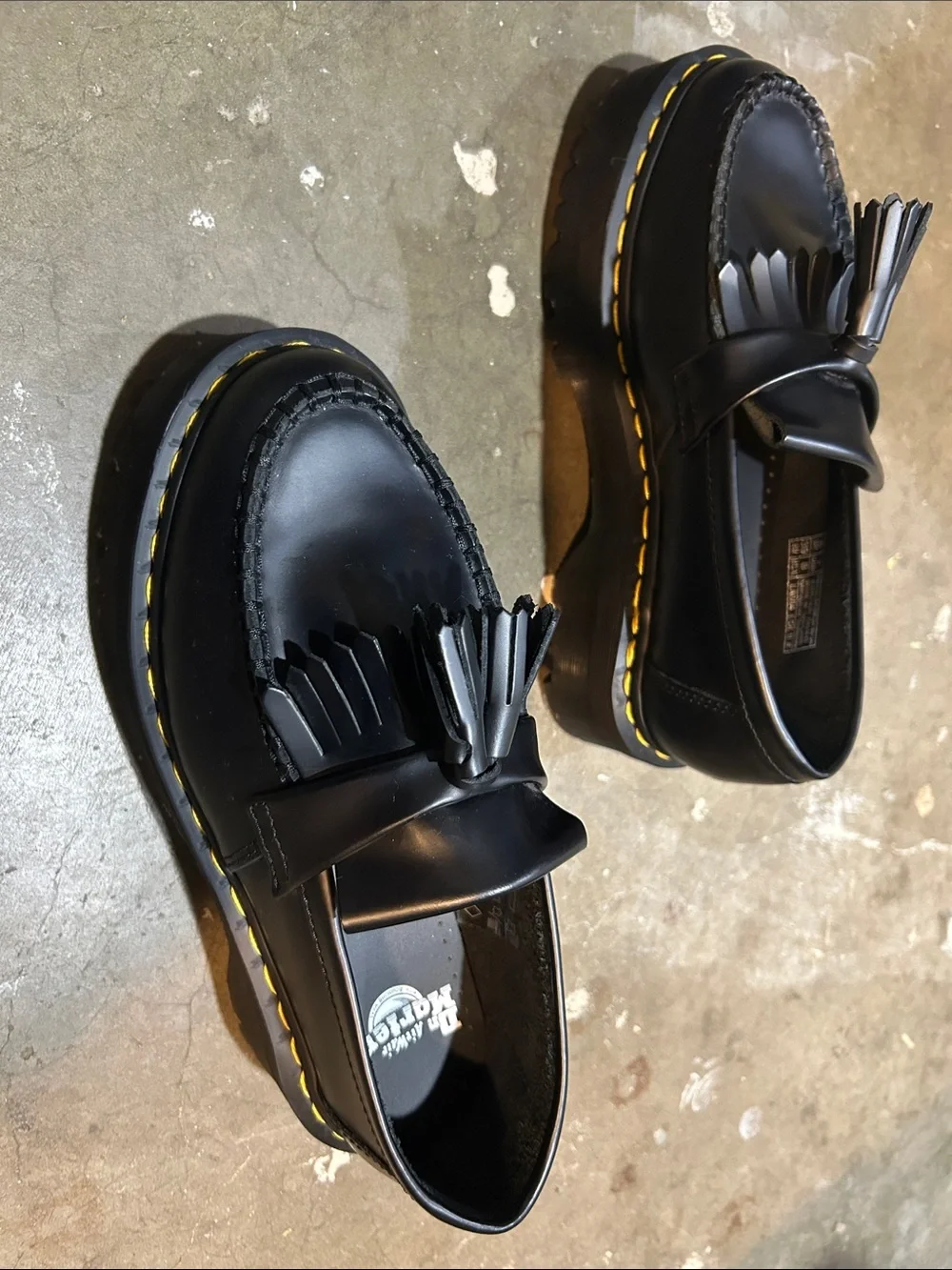 NWOT Dr. Martens Adrian Tassel Loafers in Black - Picture 2 of 5